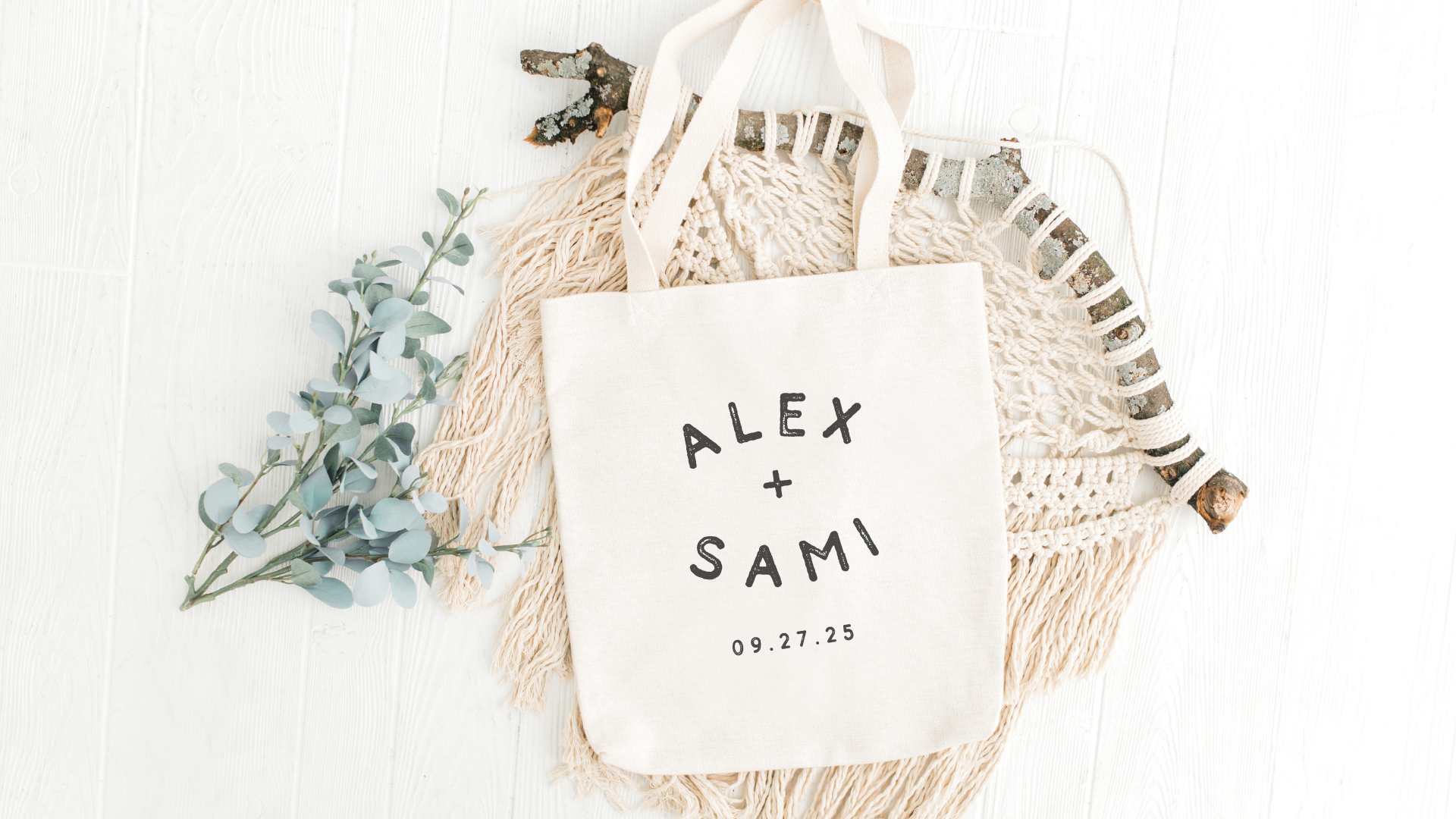 Printed Wedding Welcome Bag Tags, Tote Bag Tags for Hotel Wedding