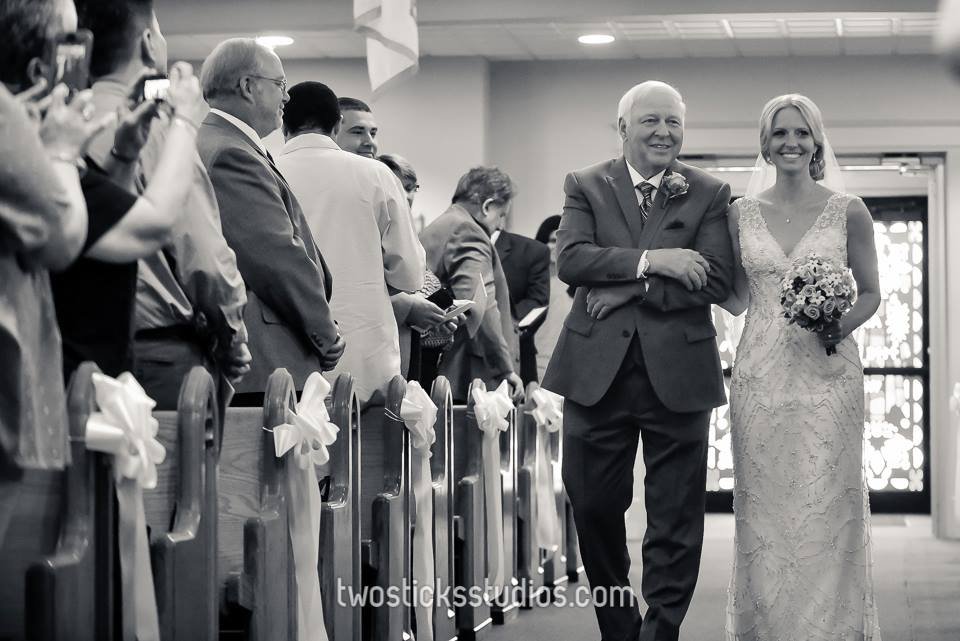 Wedding at Sacred Heart of Jesus Church in Dupont, PA by DPNAK Events, photo by Two Sticks Studios