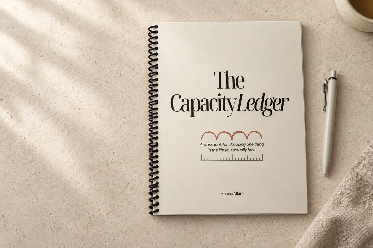 The Capacity Ledger printed workbook cover