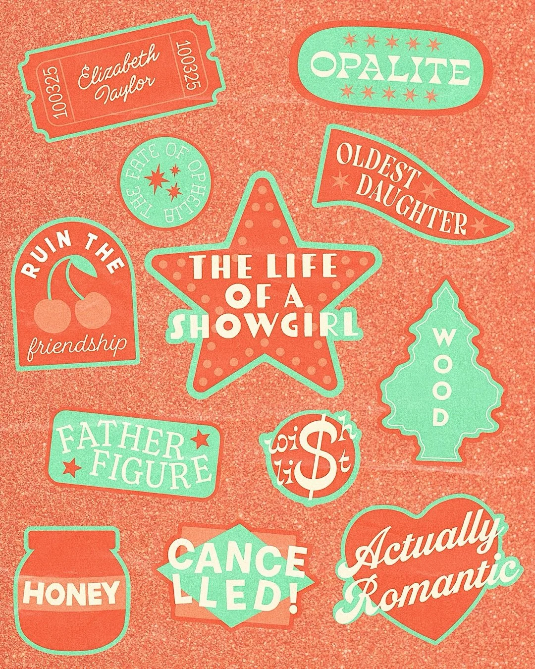 The Life Of A Showgirl ❤️&zwj;🔥 @taylorswift DO WE HAVE ANY FAVORITES??? I love The Fate Of Ophelia and CANCELED! 
&bull;
&bull;
&bull;
#taylorswift #thelifeofashowgirl #tloas #taylorsversion #swiftie #swifttok #graphicdesign #adobe #follow #like #s