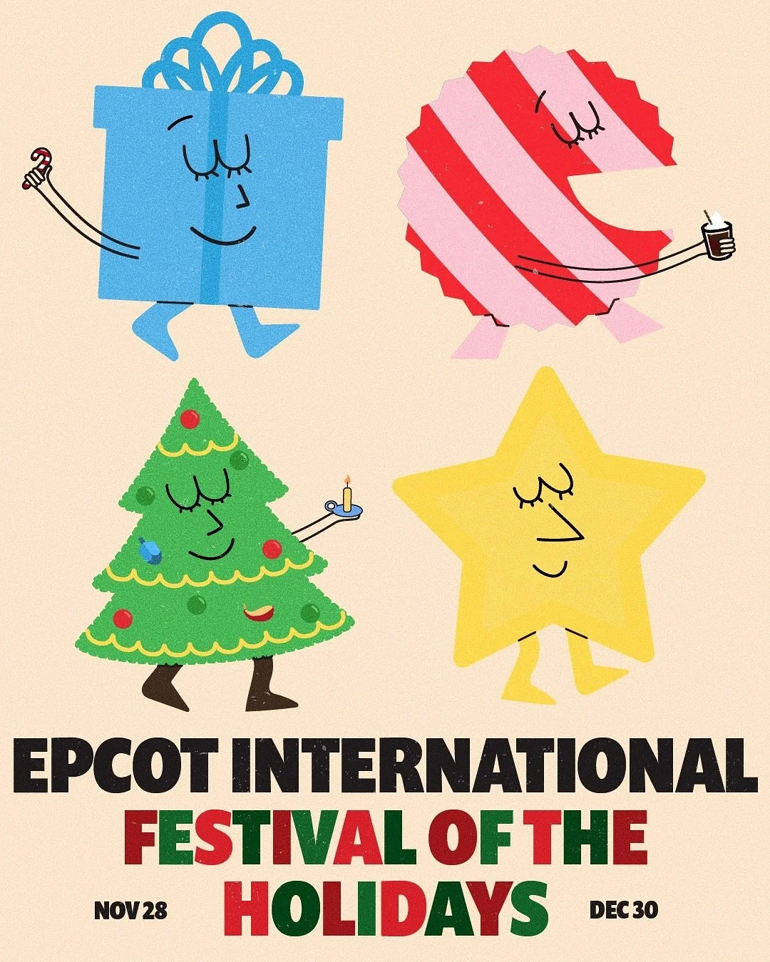 It&rsquo;s EPCOT&rsquo;s International Festival of the Holidays!! ❄️🎄🪔💙 I&rsquo;m so excited to continue my HSLOT x Epcot Festivals designs!! ✨ 
&bull;
&bull;
&bull;
#disney #waltdisneyworld #wdw #disneyland #epcot #epcotcenter #epcotfestivals #ep