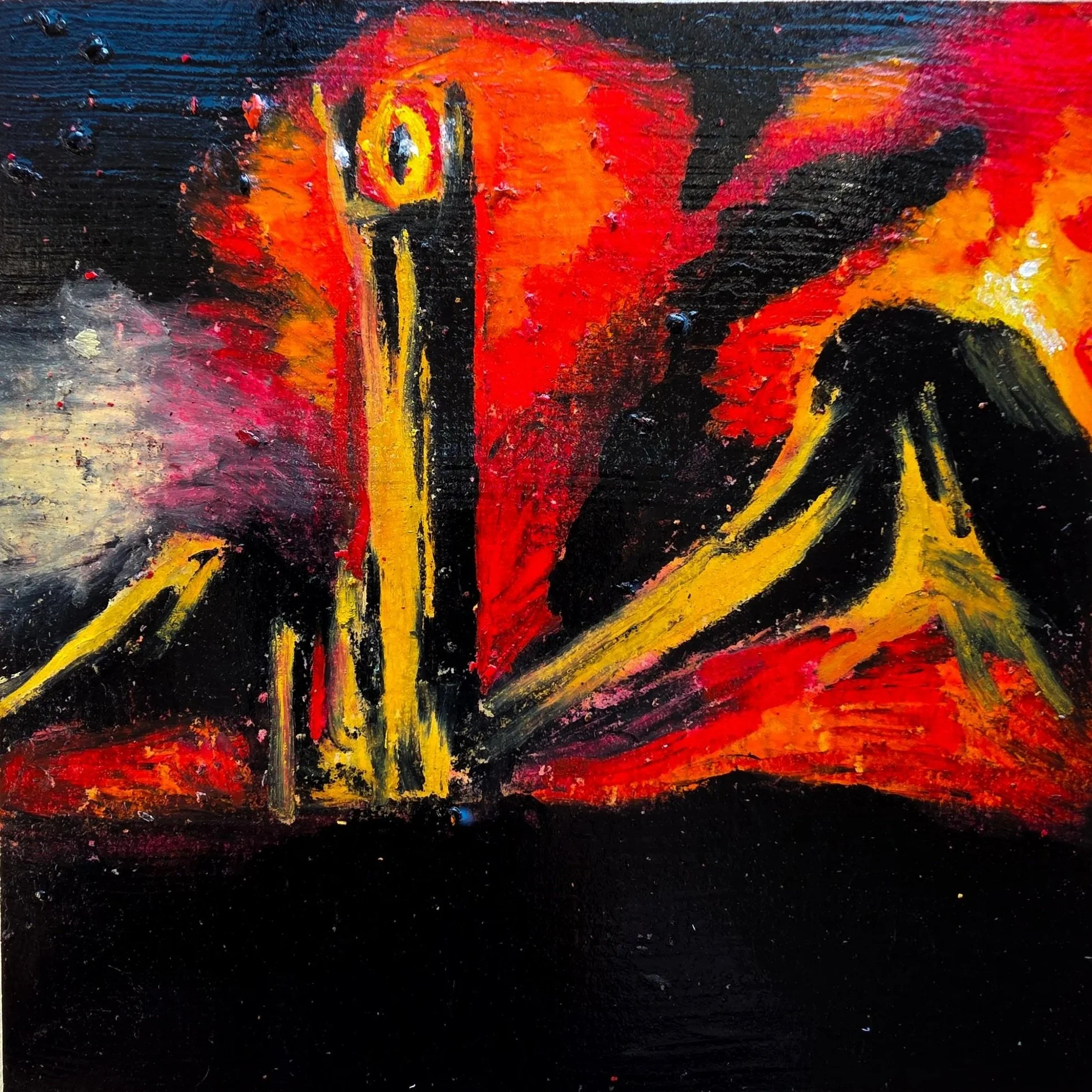 The Eye
Oil stick on paper
150mm x 150mm