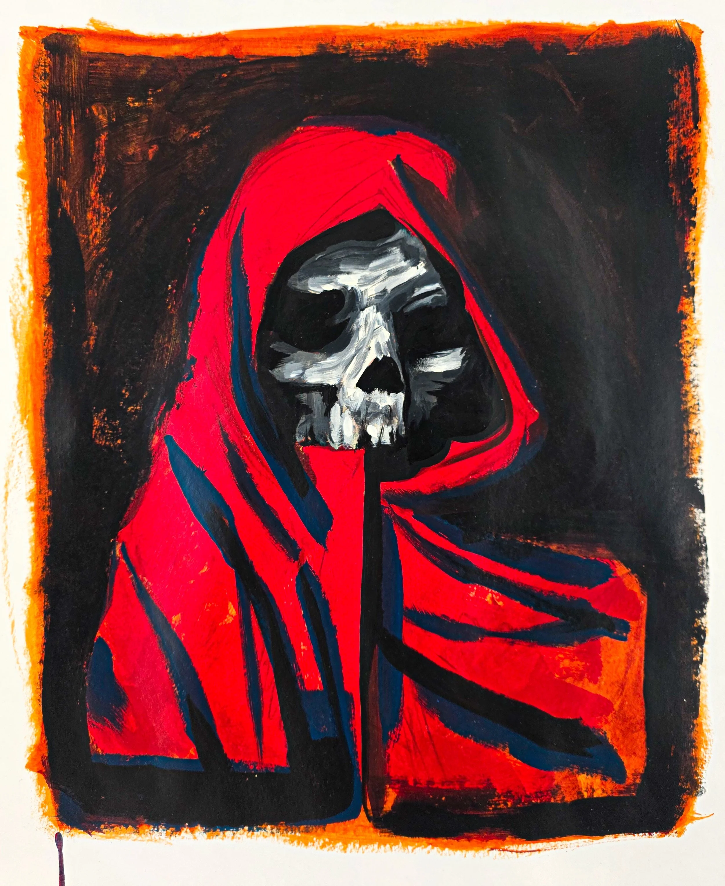 Old Red Cloak
Acrylic on paper
400mm x 500mm
