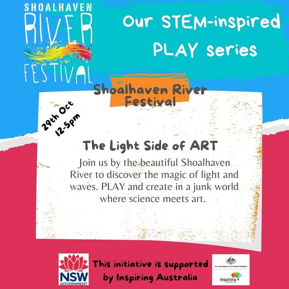 2 Sleeps to go 💙🧡❤️💛

Come for a PLAY &amp; stay for the day by the beautiful Shoalhaven River on Saturday! 

#playwork #junkyardrascals #natureplay #illawarrasmallbusiness #playoutsidethebox #loosepartsplay #inspiringnsw #shoalhavenriverfestival