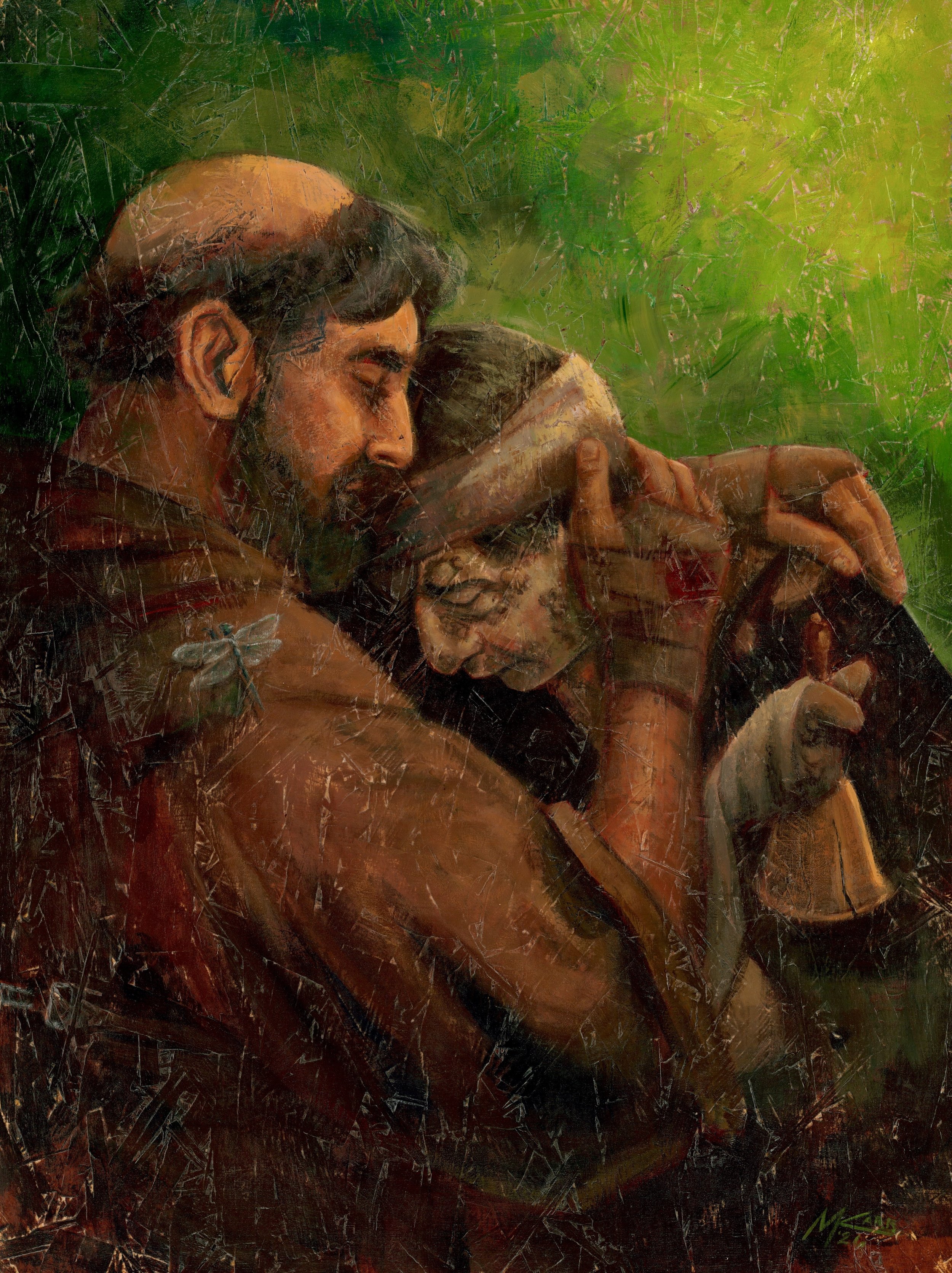 St. Francis Embraces the Leper