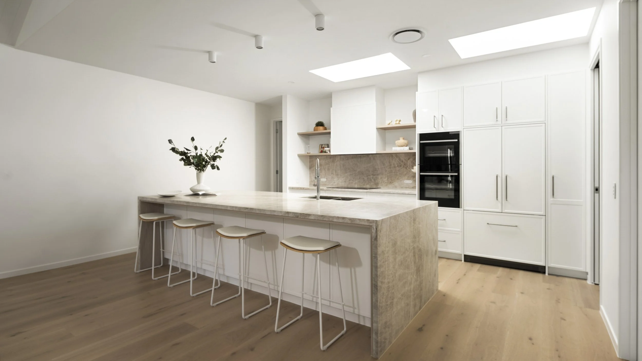 Custom kitchen interior — Arkon Constructions content photography Brisbane