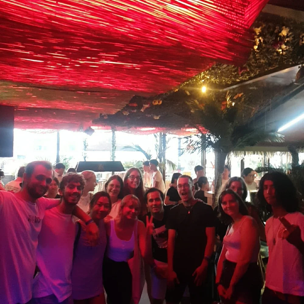  In line for laser tag  