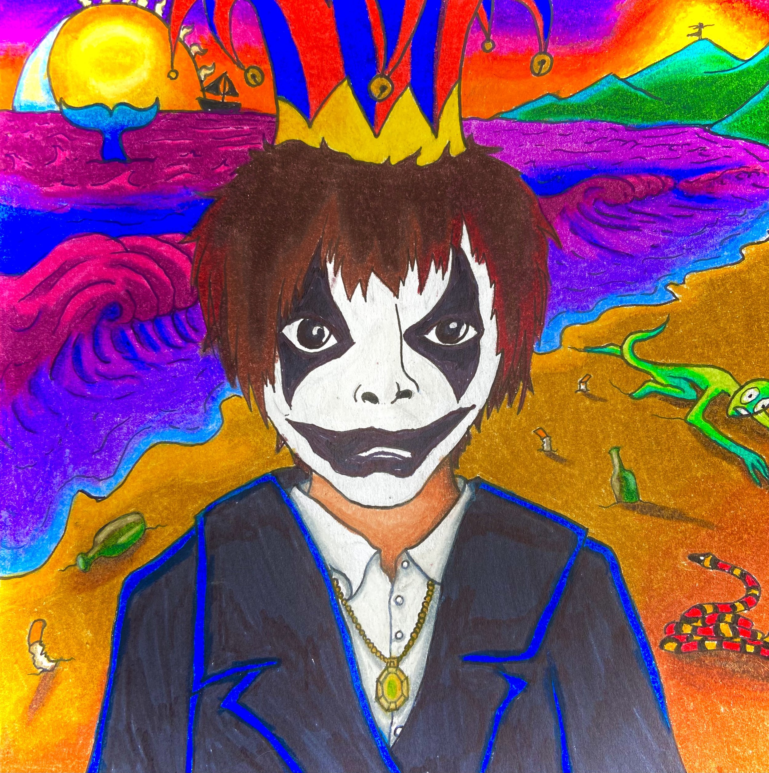 Black Jack (Colored Pencil and Ink, 2023)