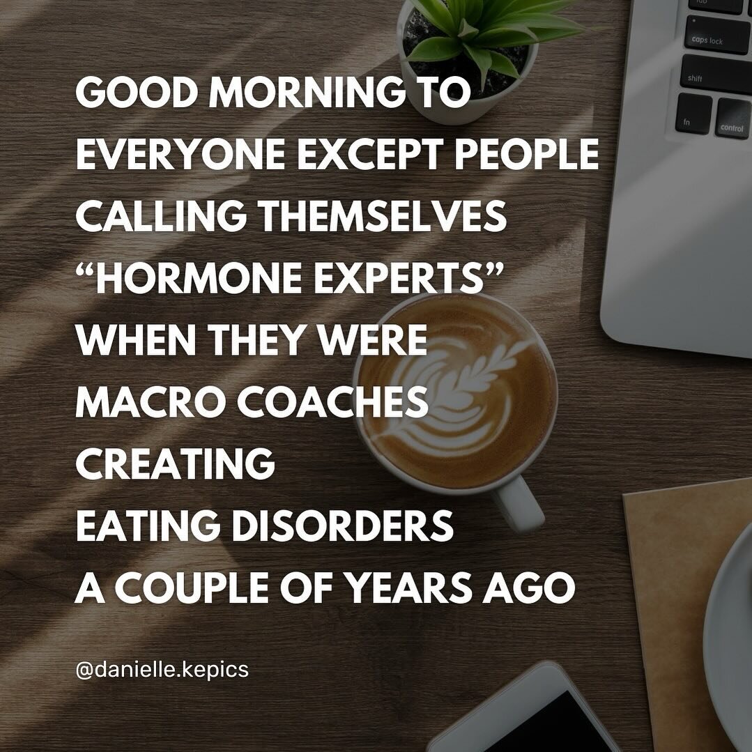 Seeing way too many self proclaimed &ldquo;hormone experts&rdquo; out there.  It honestly baffles me the people who will put &ldquo;expert&rdquo; in their instagram profiles. When people I know who are ACTUALLY EXPERTS don&rsquo;t even call themselve