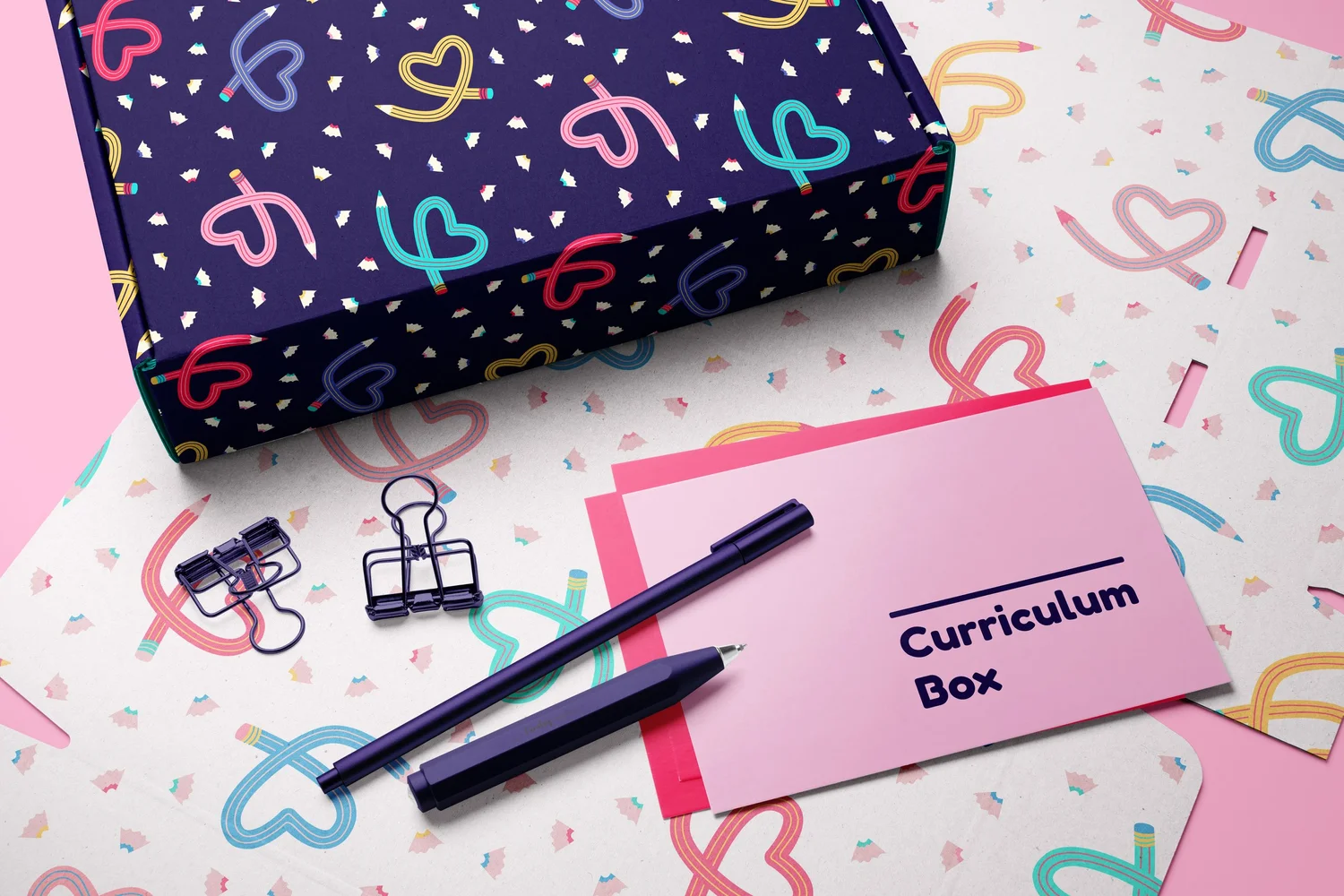 PENCIL HEART STATIONARY