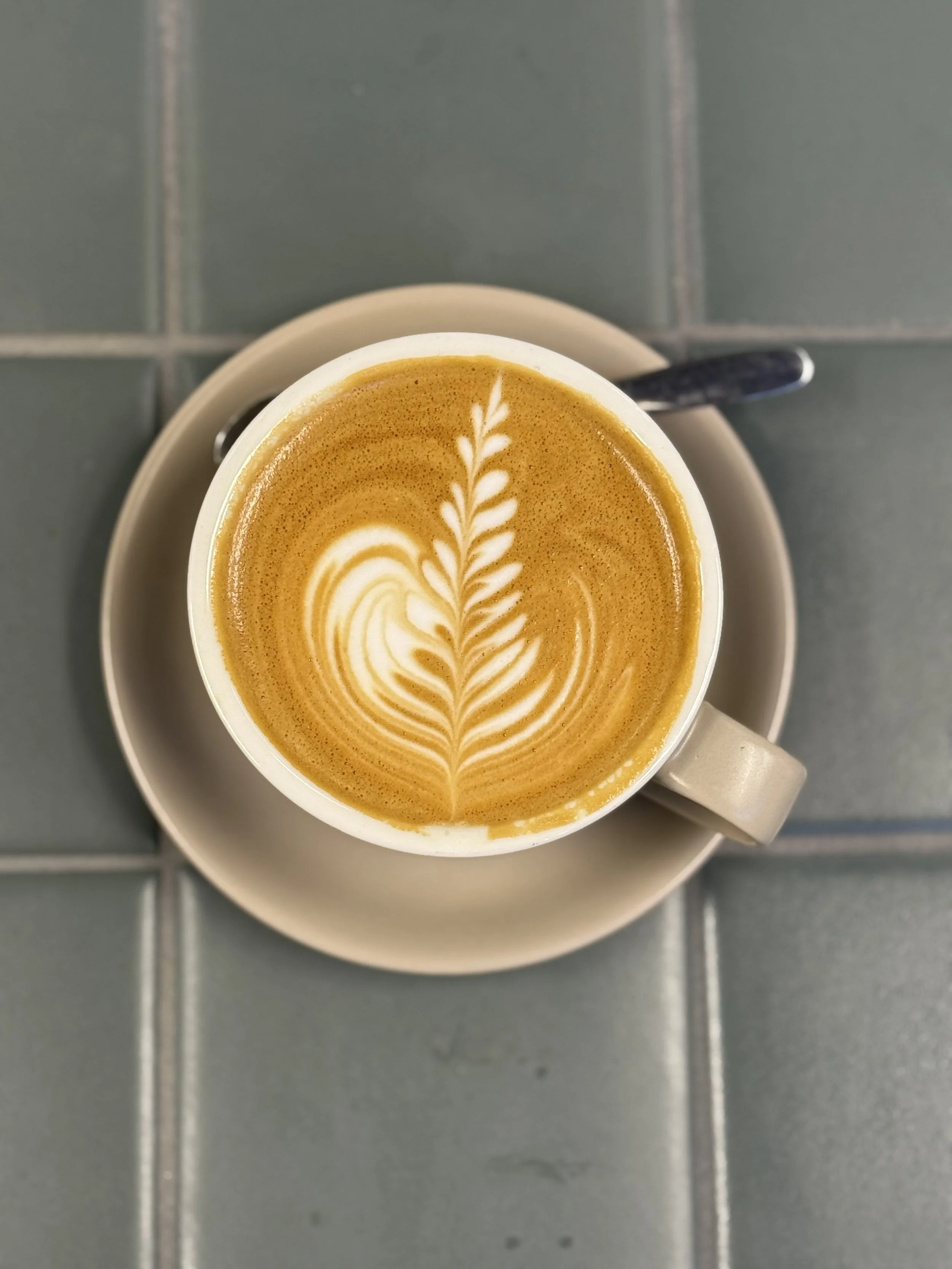 Coffee served at The Gardens café, Martin Place
