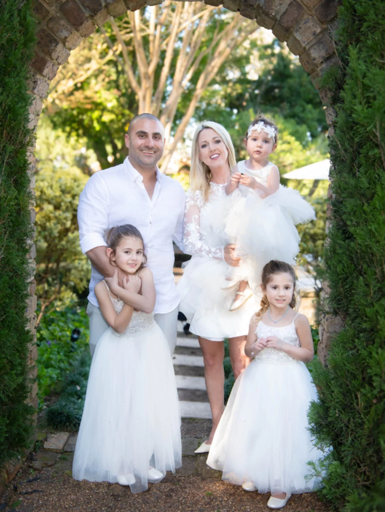 Picture of an family. small family that runs Acme Built