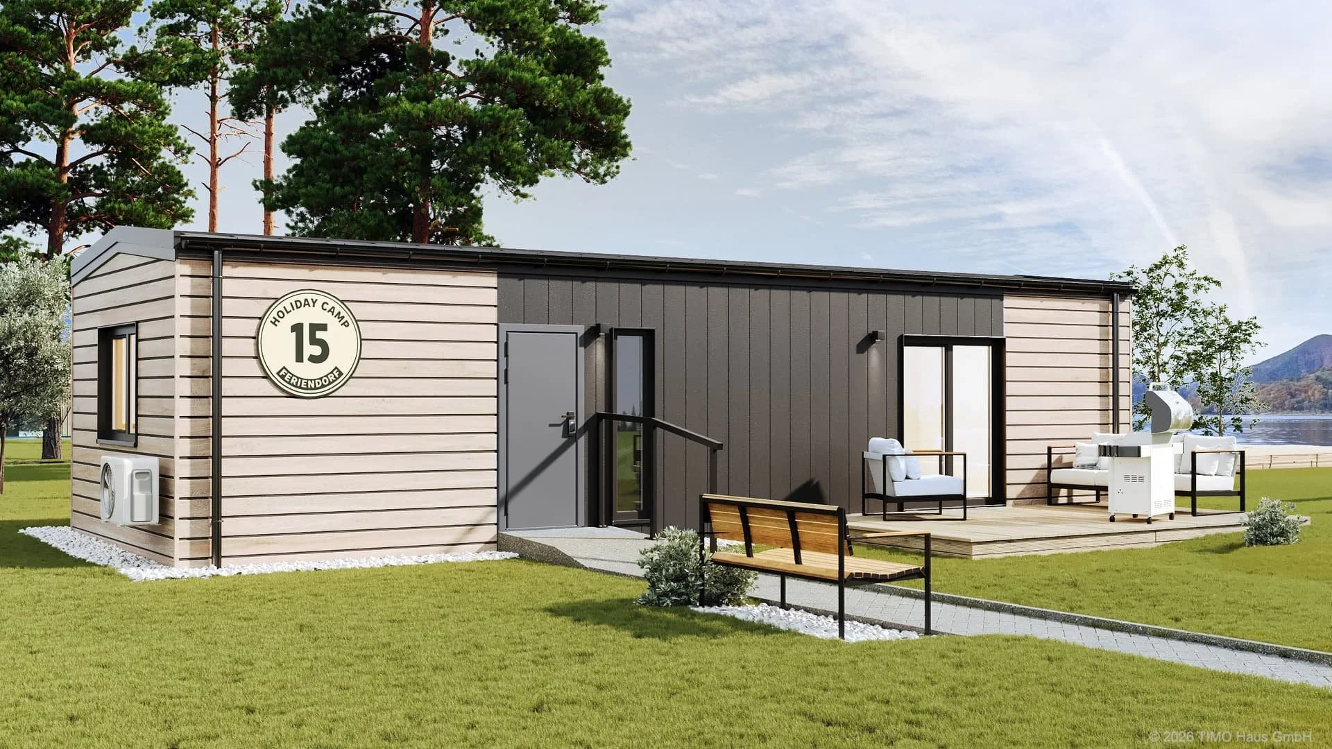 Visualisierung: TIMO Haus Tiny House als Ferienhaus.