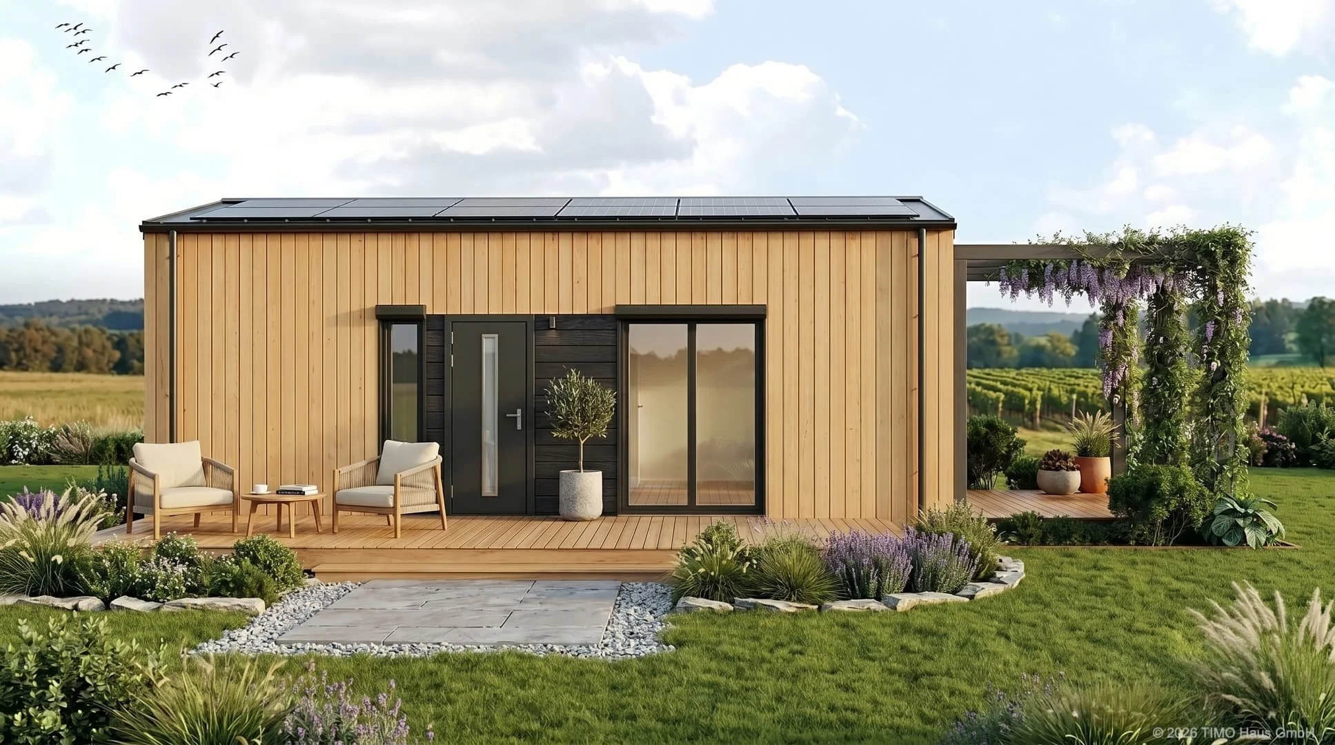 Visualisierung: Tiny Houses für Wohnen im Alter bei TIMO Haus.