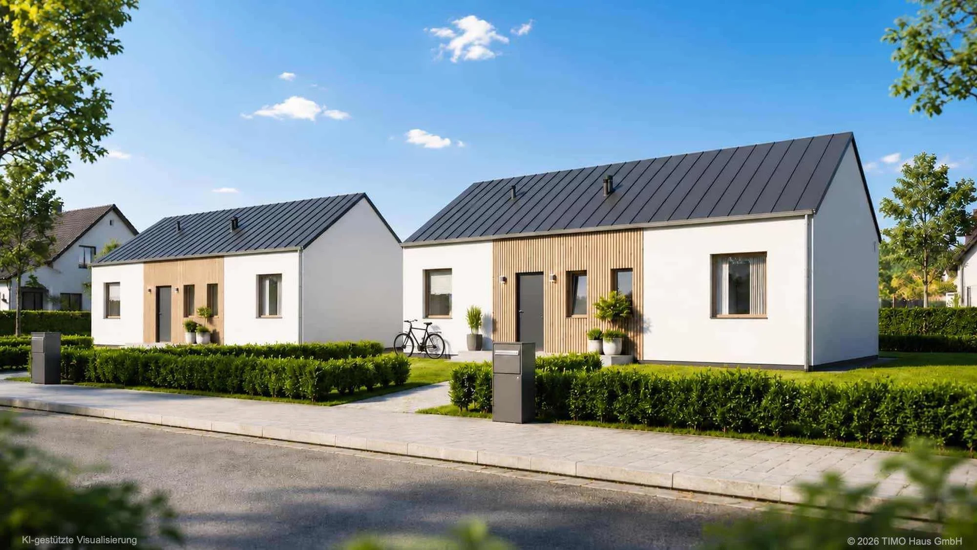 Visualisierung: Bungalow als Fertighaus von TIMO