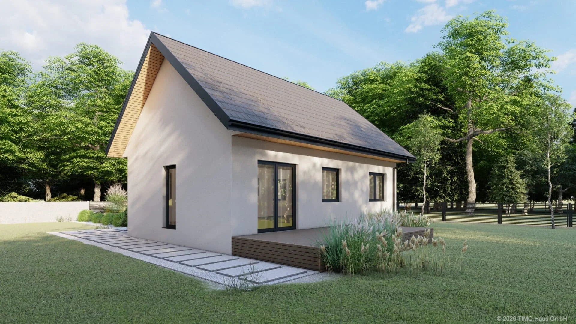 Visualisierung: Bungalow als Fertighaus von TIMO