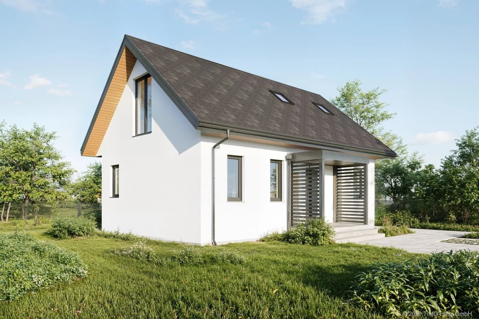 Visualisierung: Einfamilienhaus als Fertighaus von TIMO