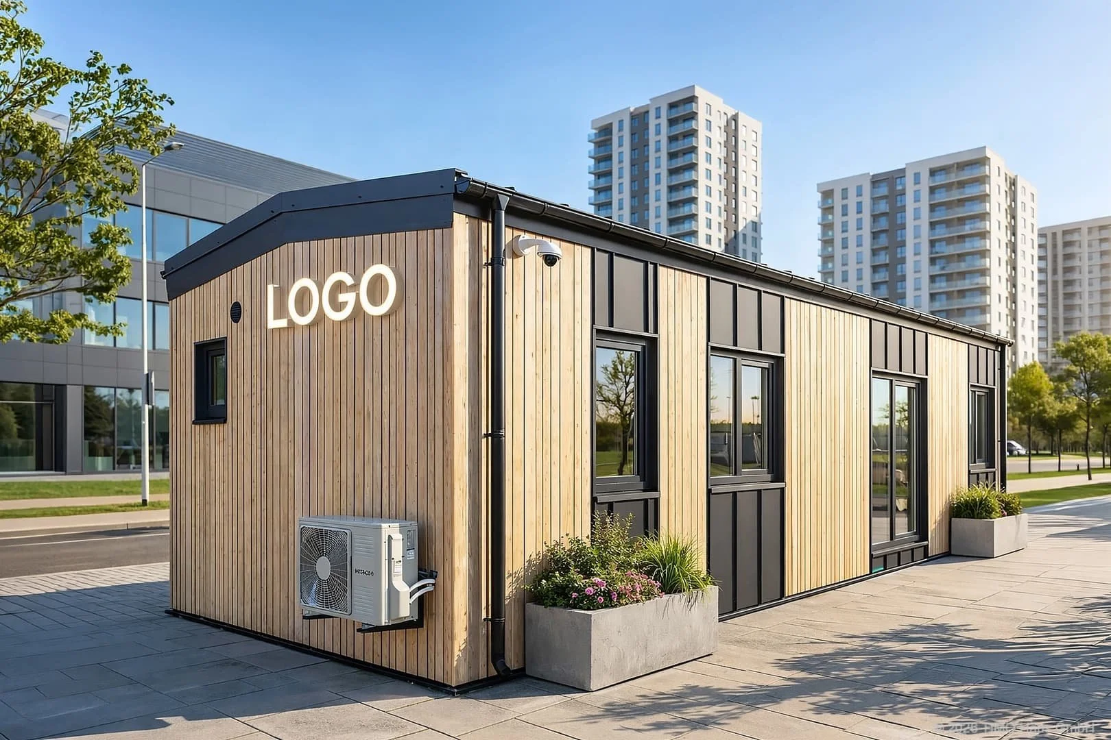 Visualisierung: Tiny Houses als Büro und für Home Office bei TIMO Haus.
