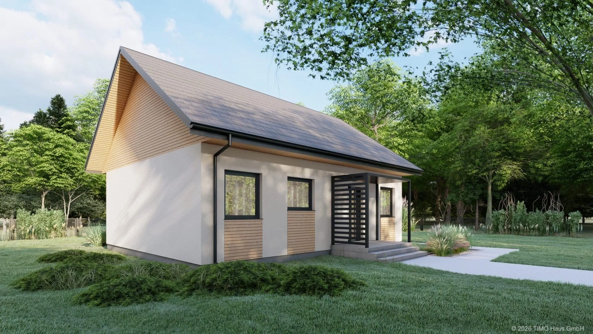 Visualisierung: Bungalow als Fertighaus von TIMO