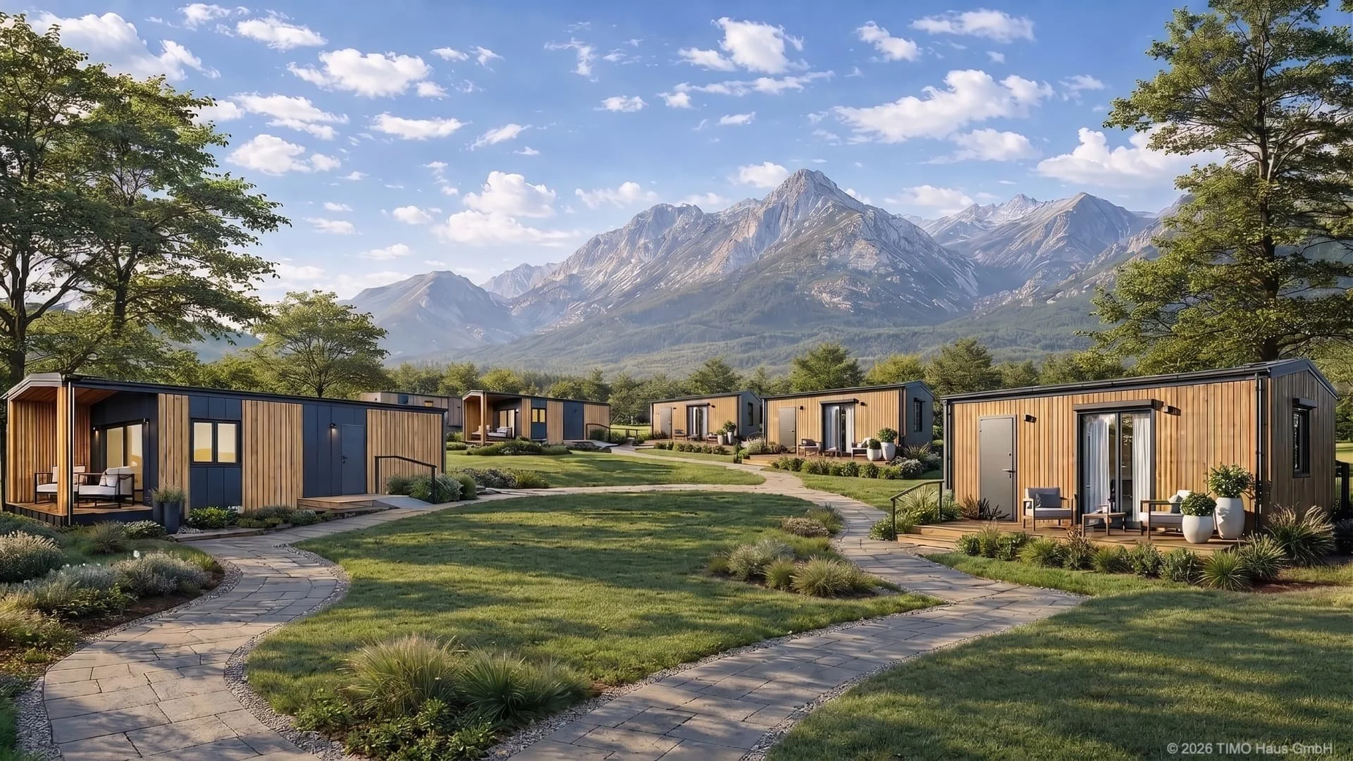 Visualisierung: Tiny House zur Vermietung und als Ferienhaus.