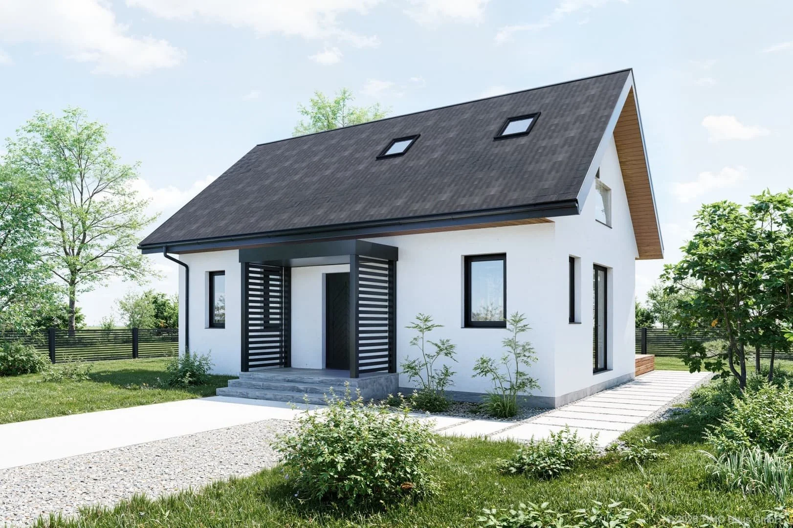 Visualisierung: Kleines Fertighaus von TIMO Haus