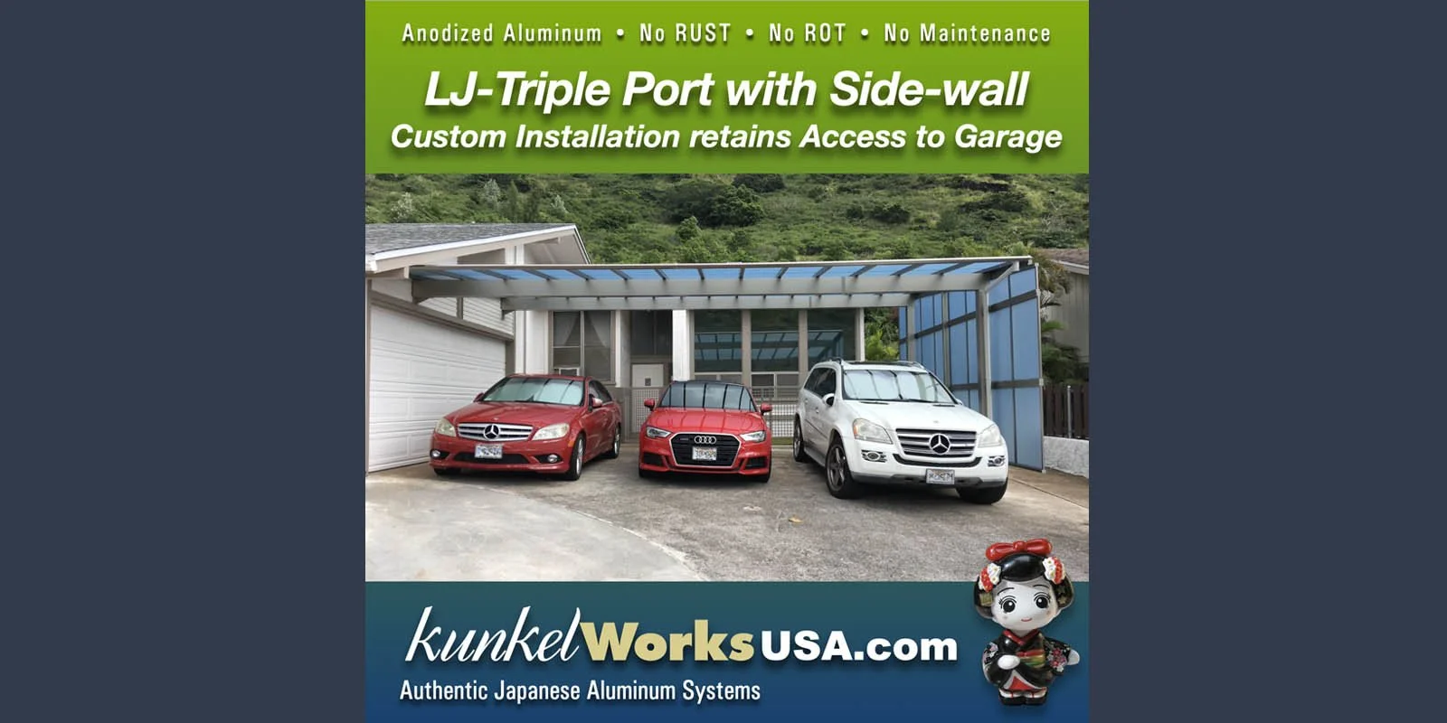 3-car Carport