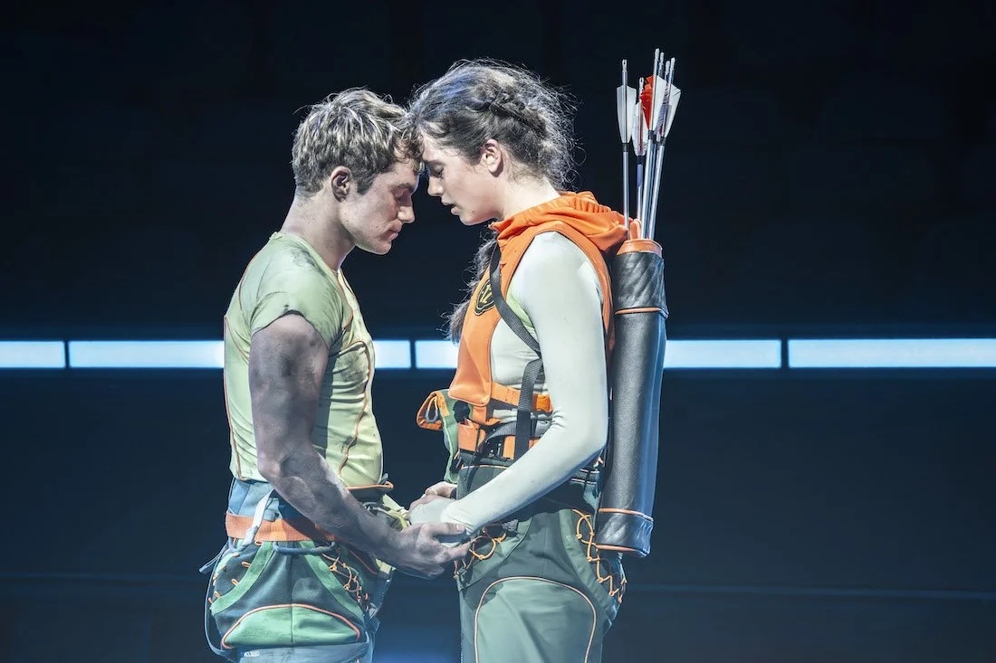HungerGamesOnStage, Euan Garrett (Peeta Mellark), Mia Carragher (Katniss Everdeen) ®, ™ & © 2025 Lions Gate Entertainment Inc. All Rights Reserved .jpg