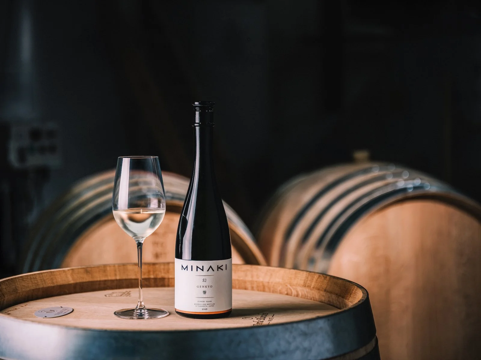 日本酒「幻響（GENKYO）」白ワイン樽熟成による限定生産の新作