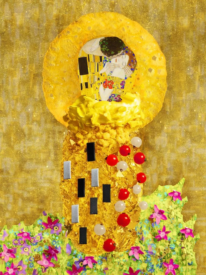 【完売品】新品ダイアナクリムト絵画シリーズTHE KISS美しいパンプス 夏休みSALE】完売品新品ダイアナクリムト絵画シリーズTHE KISS