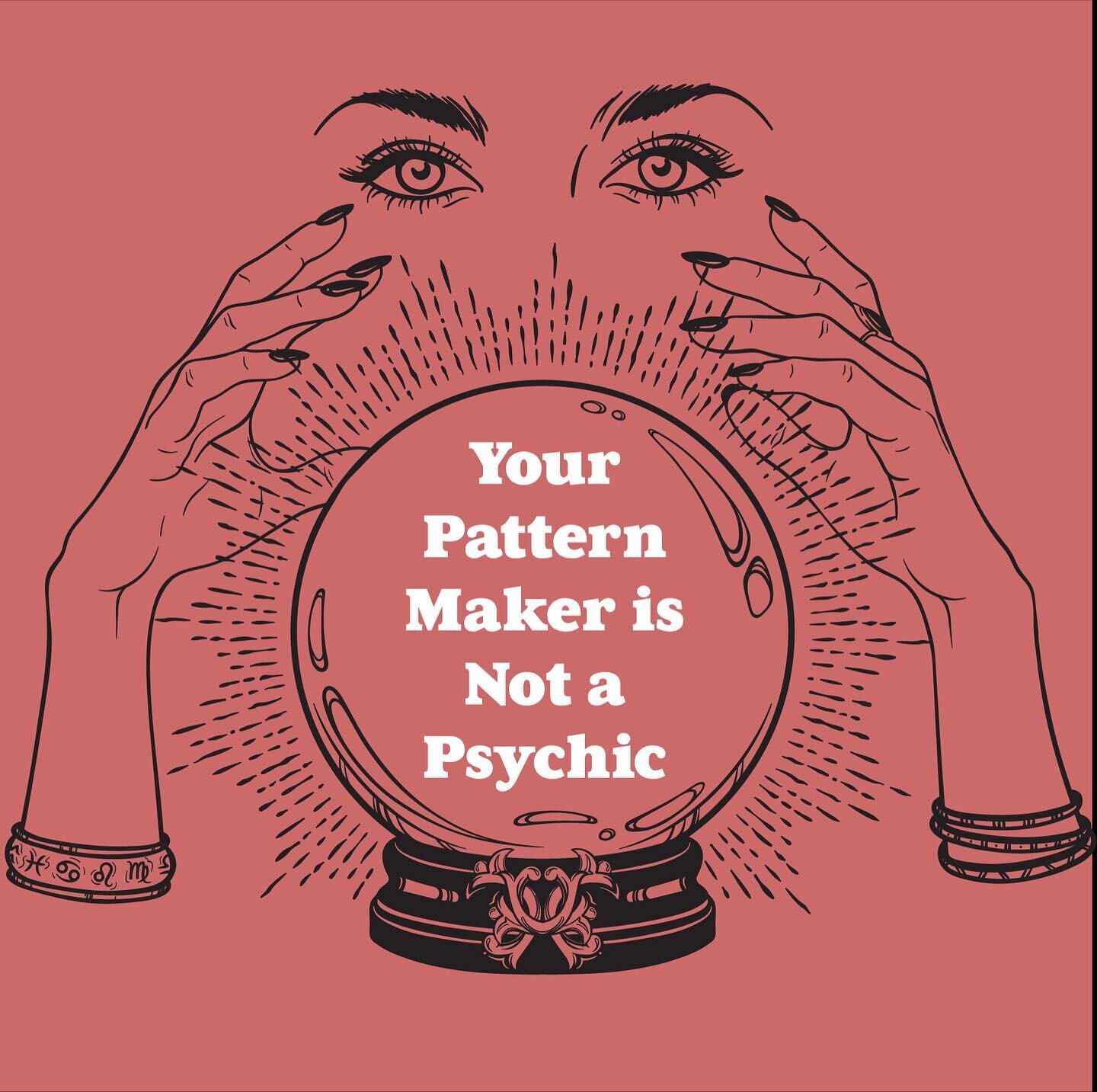 &hellip; or maybe they are&hellip;.but most likely your pattern maker doesn&rsquo;t inherently know specific and critical details about your vision that help us do the work. Check out the full post on the blog: 

https://www.garmentaapparel.com/blog/