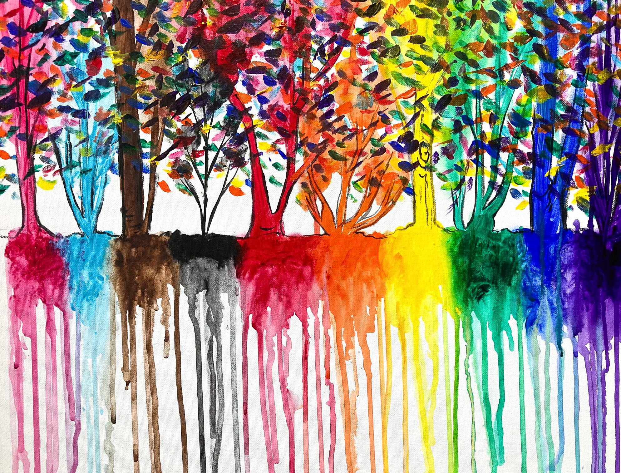 Melting Rainbow Trees *KM