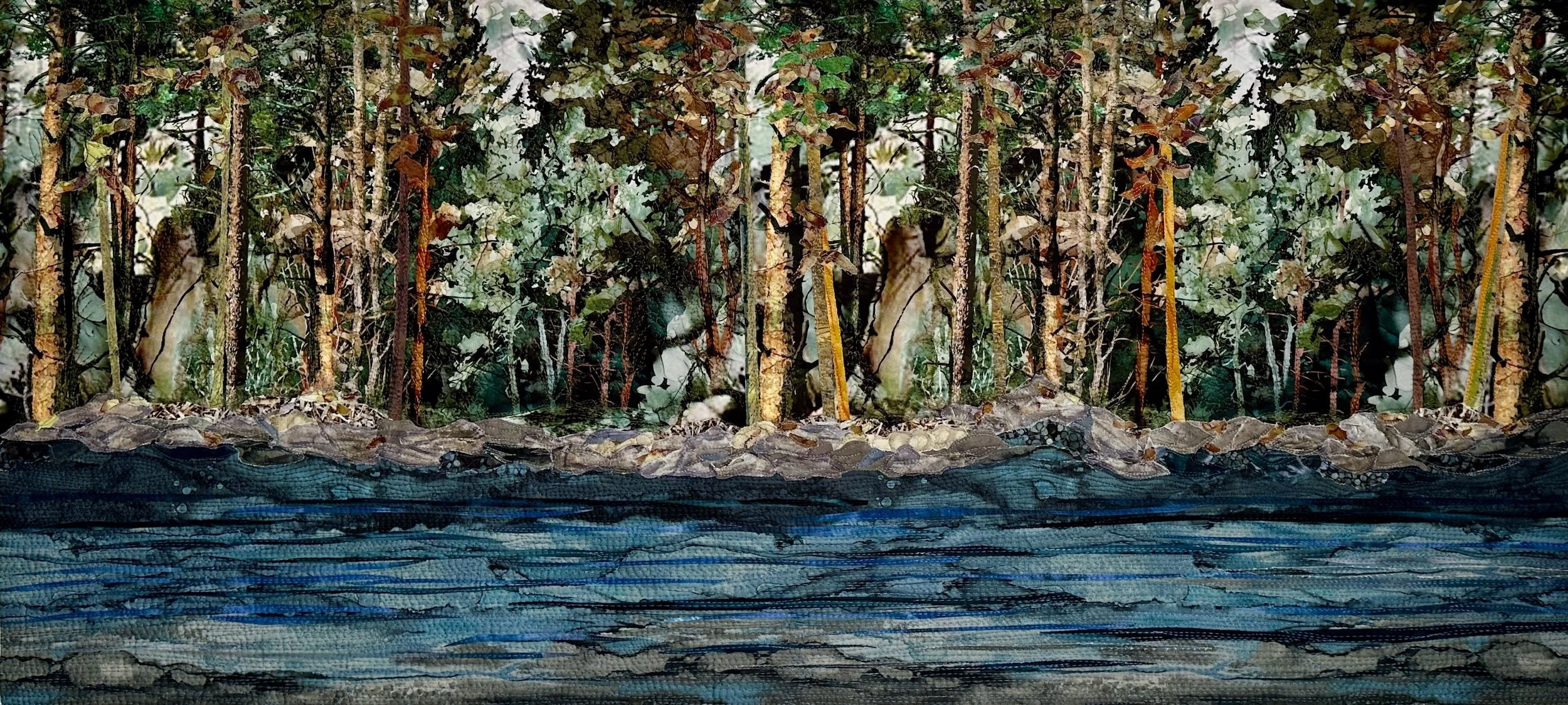 Rowing North, 24"x52"