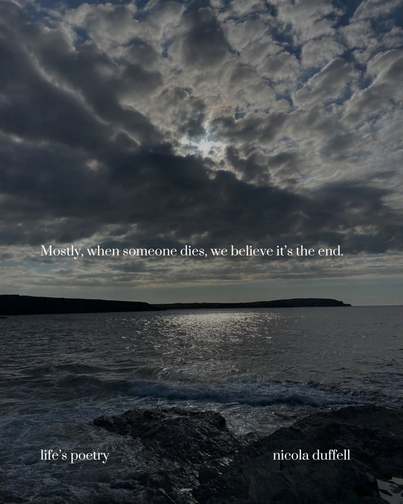 What if it isn&rsquo;t?
.
I believe we can grow and even change our relationships in death.
.
I believe it can be the most beautiful thing.
.
I often share the words of @adriennemareebrown - that the ones you grieve may be grieving you. Think about t