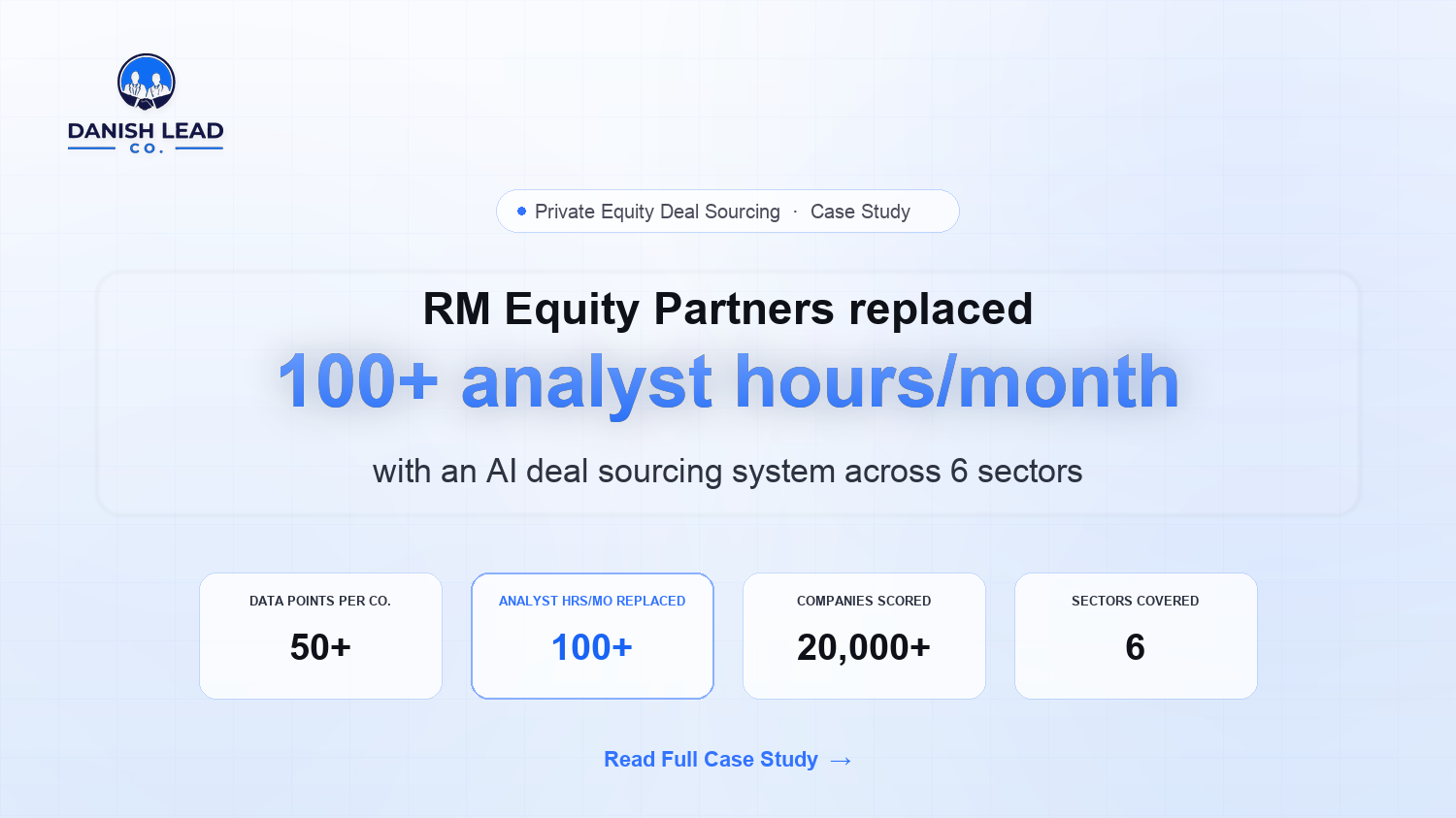 How RM Equity Partners Replaced 100+ Analyst Hours/Month With an AI Deal Sourcing System