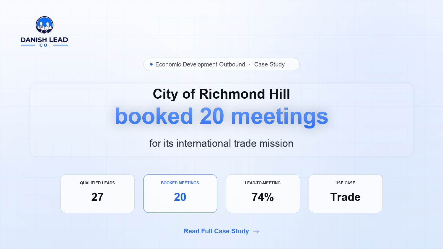 How the City of Richmond Hill Booked 20 Qualified Meetings for Its International Trade Mission With AI Outbound