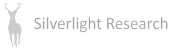 Silverlight Research logo with abstract deer silhouette