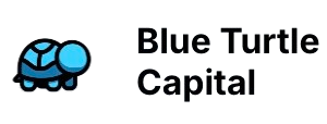 Blue Turtle Capital logo with turtle icon