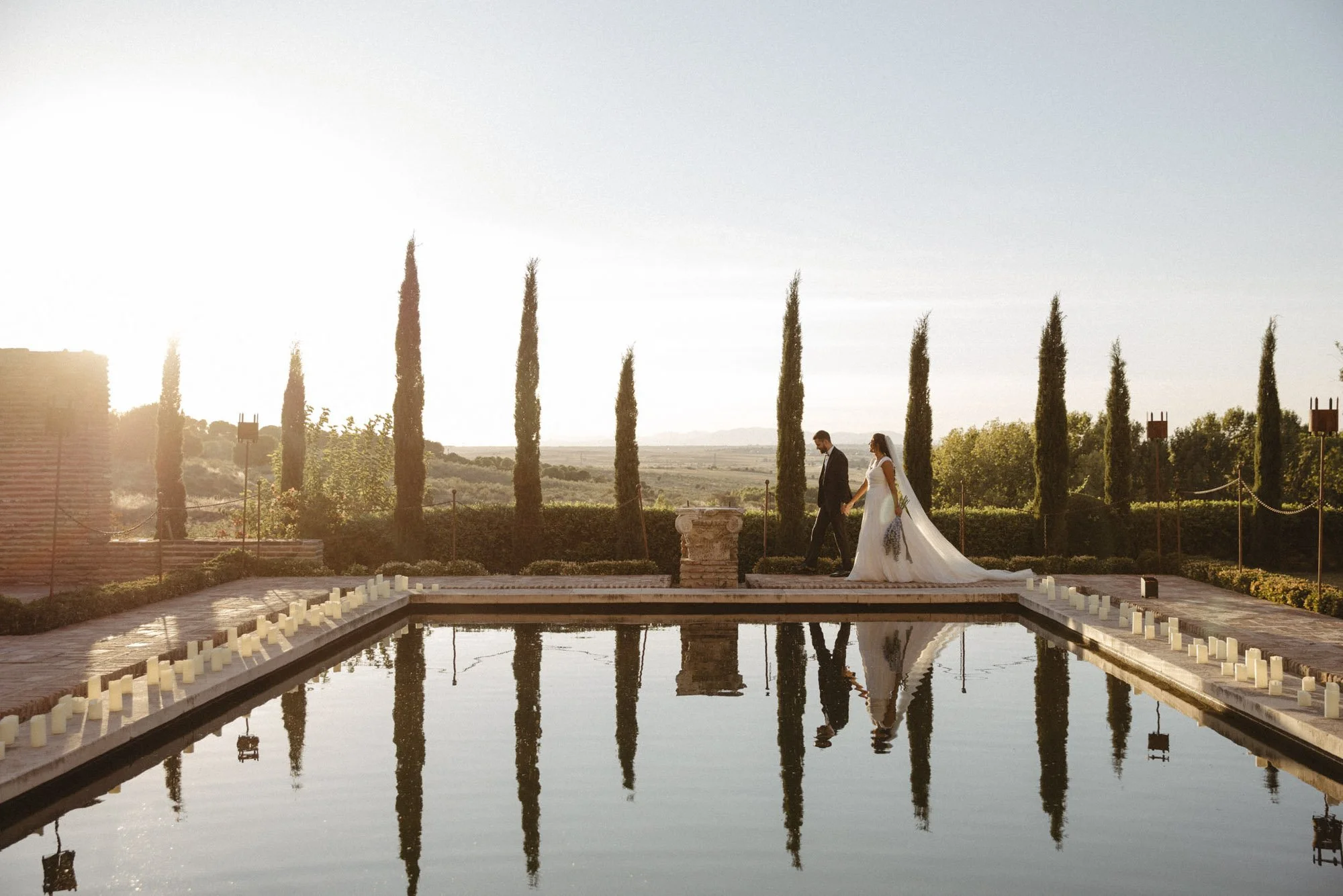 wedding at castillo de batres