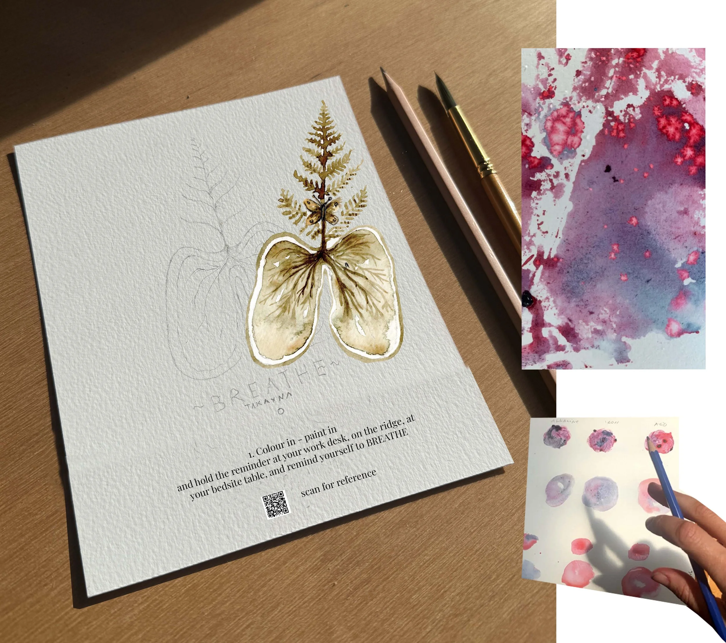 'Breathe' with WATERCOLOUR ALCHEMY