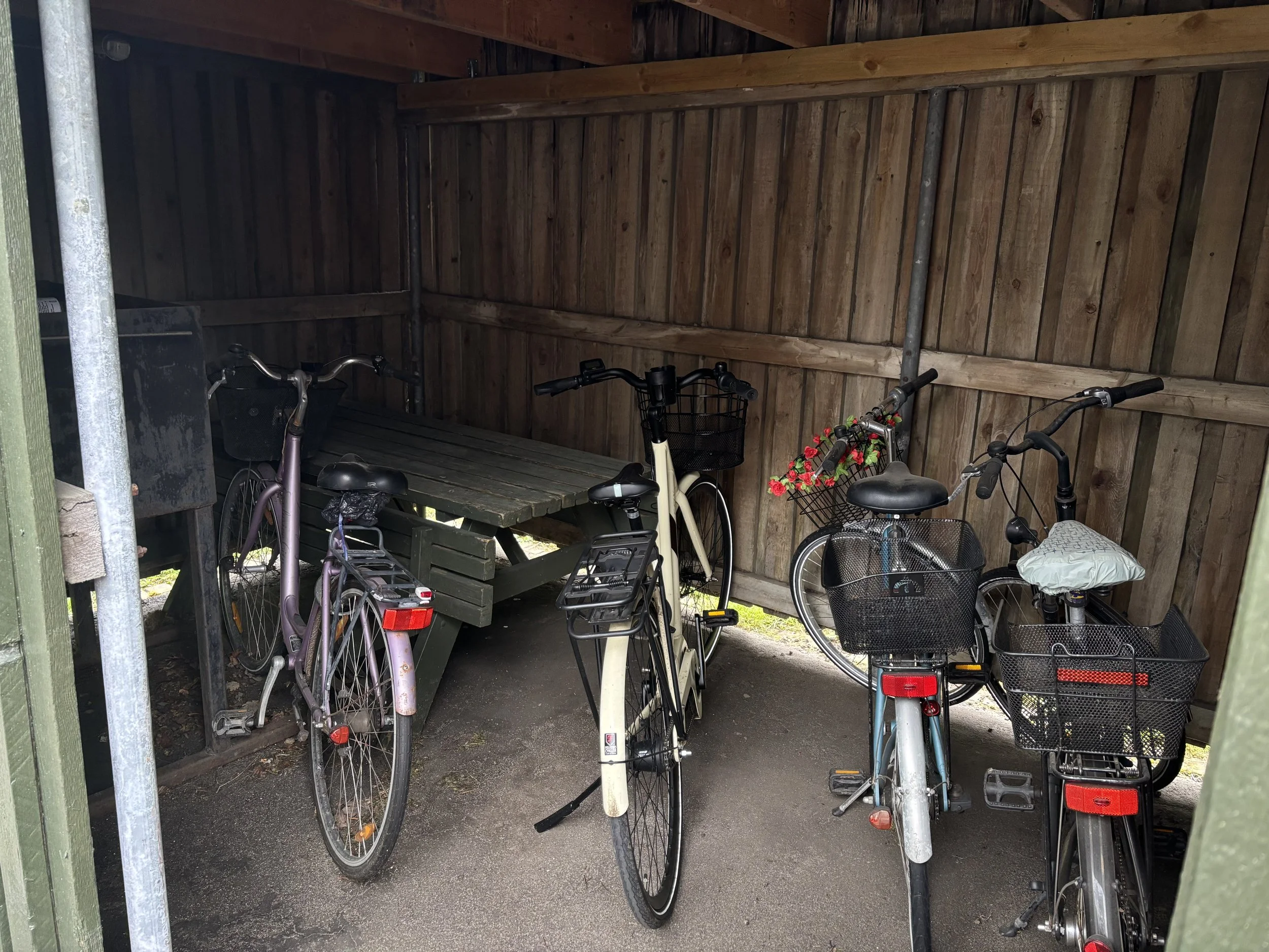 Cykelparkering i vores cykelskure