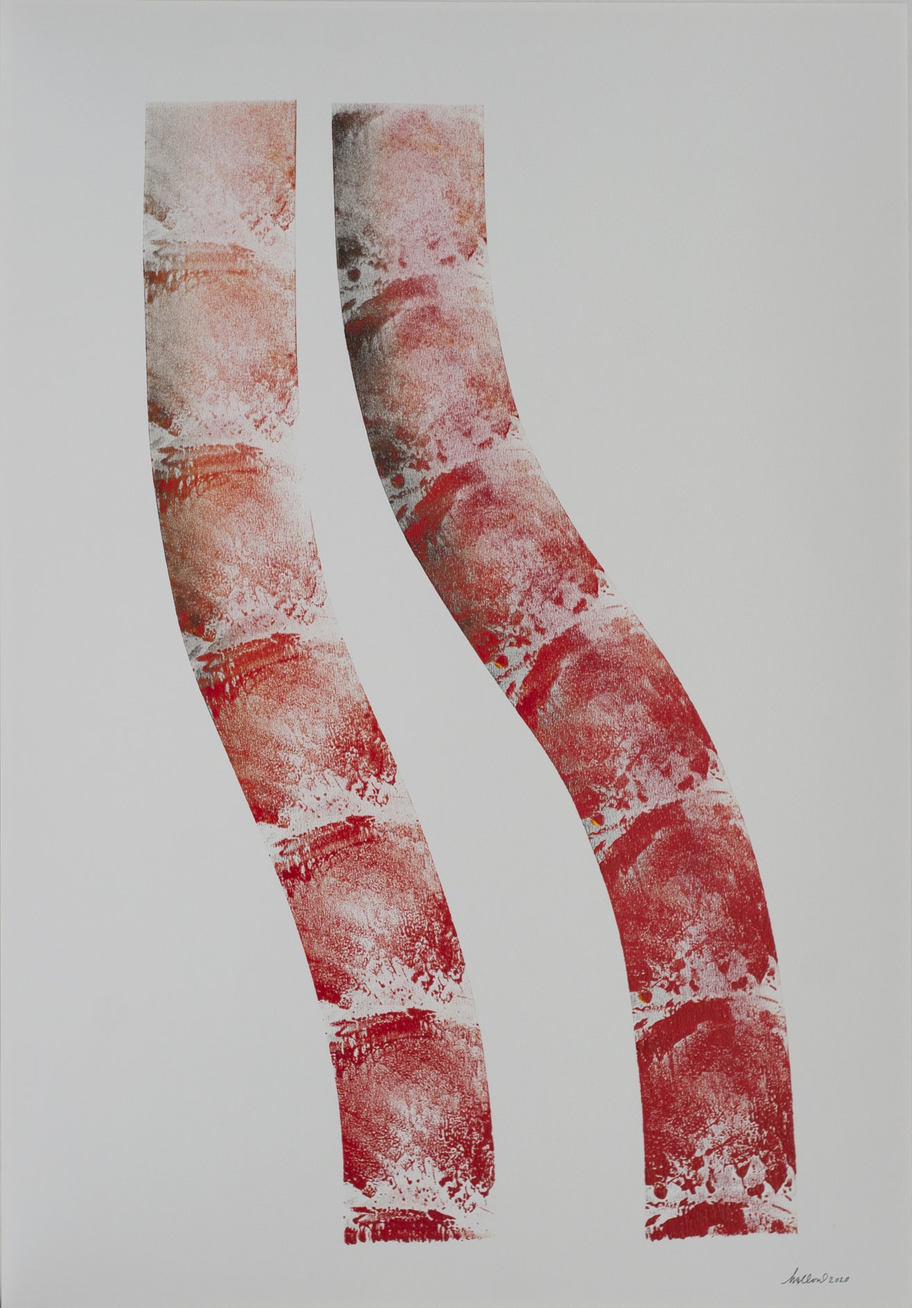 Encre’s N Roll – encre sur papier .
Grands formats 45X64
série "feux" 10