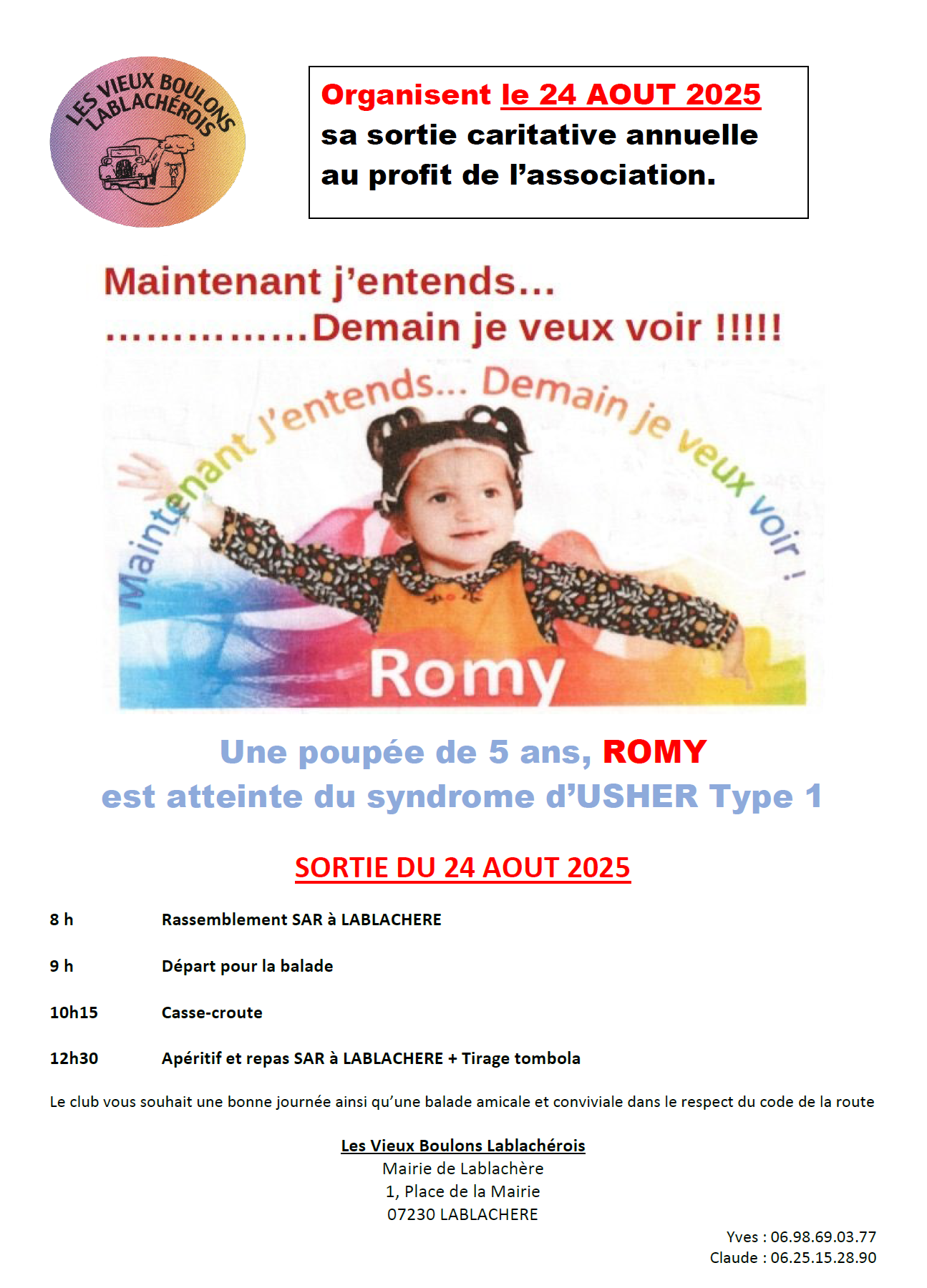 Sortie caritative ROMY