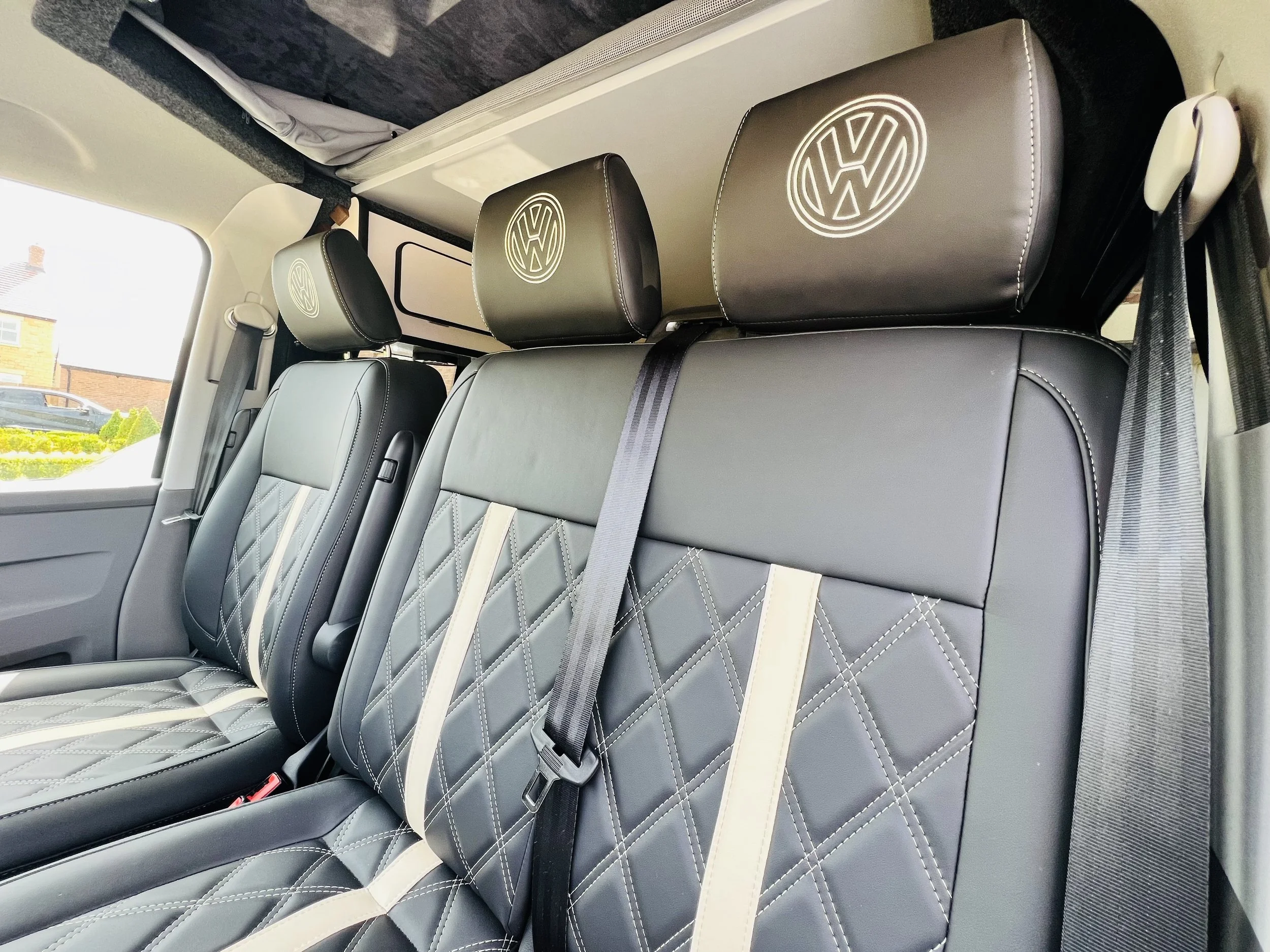VW T6.1 Campervan Leather Seats VW Logo