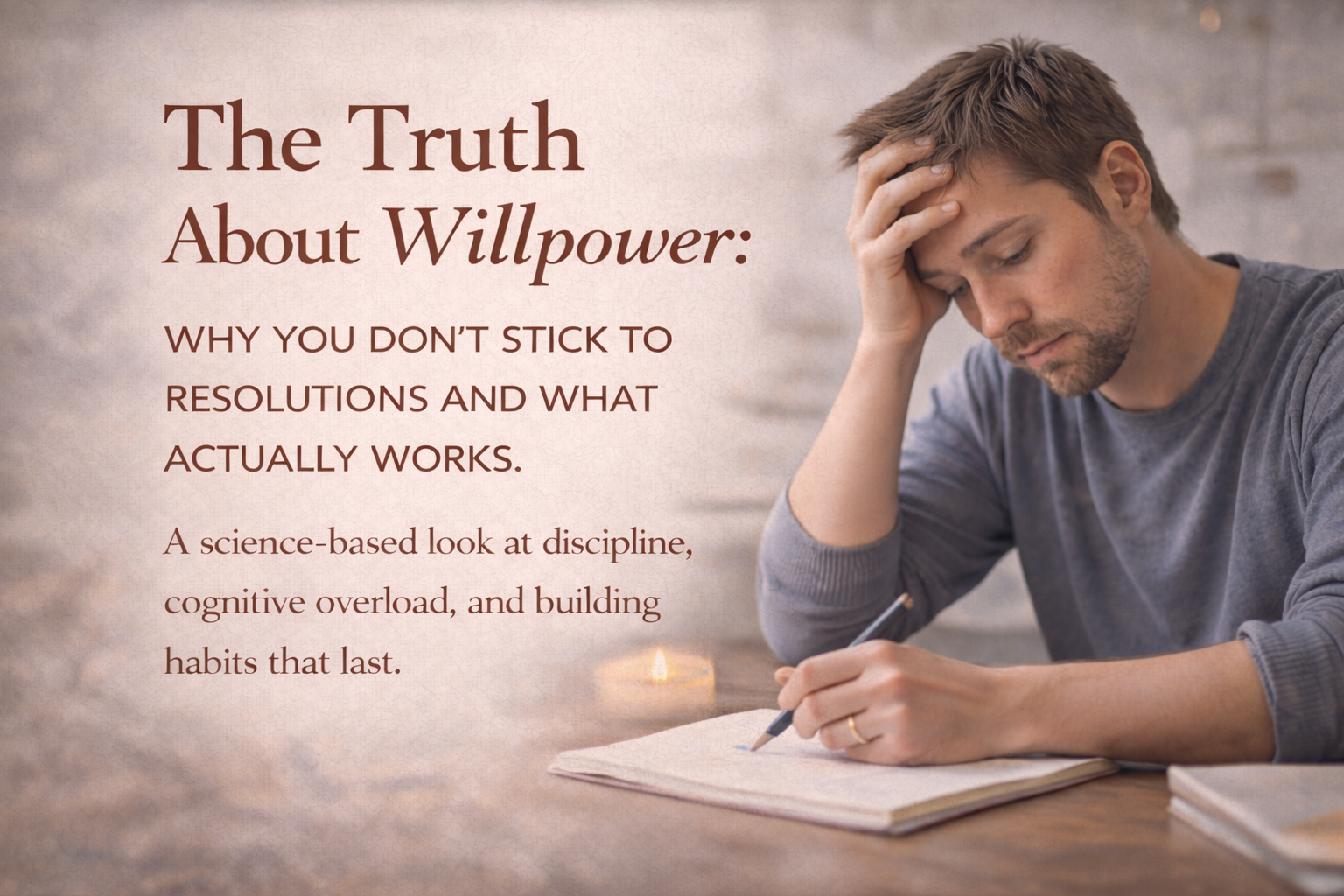 The Truth About Willpower: Why You Don’t Stick to Resolutions and What Actually Works