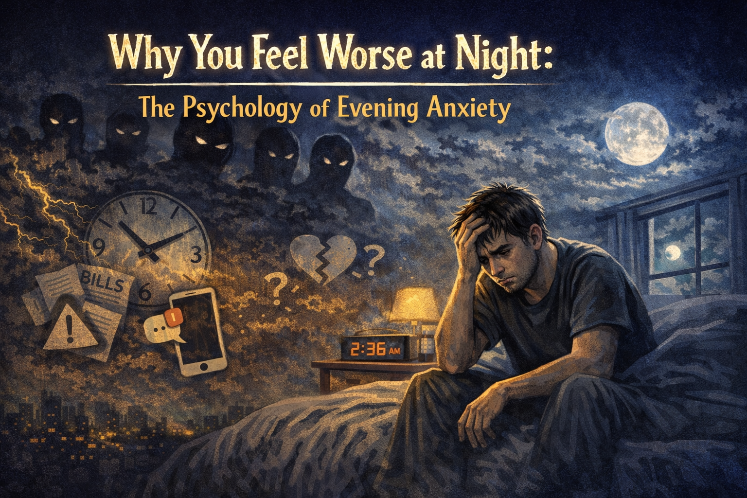 Why You Feel Worse at Night: The Psychology of Evening Anxiety