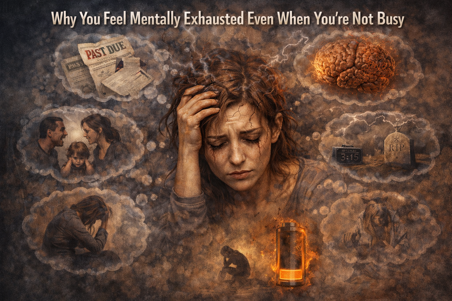 Why You Feel Mentally Exhausted Even When You’re Not Busy