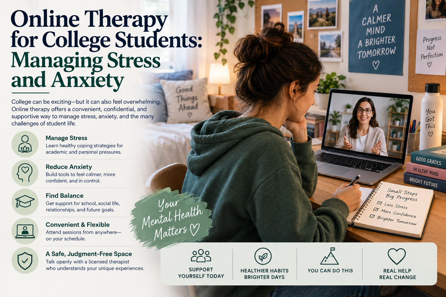 Online Therapy for College Students: Managing Stress and Anxiety
