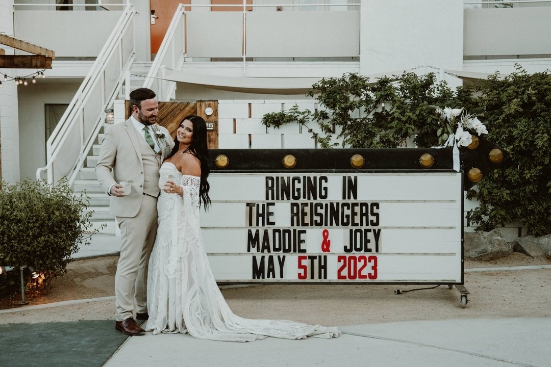 We forgot to post a very happy first anniversary to Maddie and Joey yesterday. So here's a day late HAPPY ANNIVERSARY! 
&bull;⁠ The Creative Team &bull;⁠
Awesome Couple: @cosmedicated.doll + @calijoog
Maddie's Attire: @ruedeseinebridal
Joey&rsquo;s A