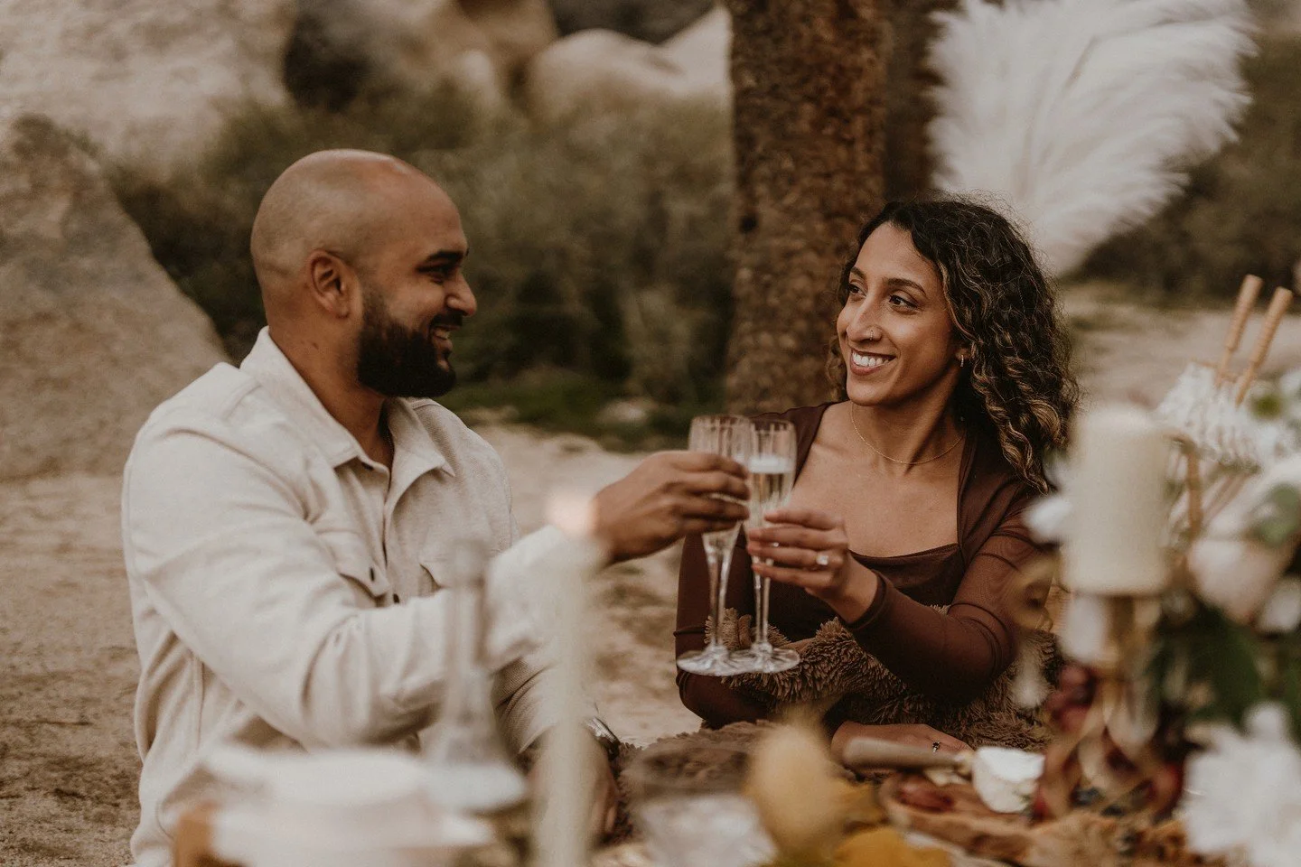 It's good to toast after you get engaged. 

#jennandpawelphotography #joshuatreeelopement #joshuatreeengagement