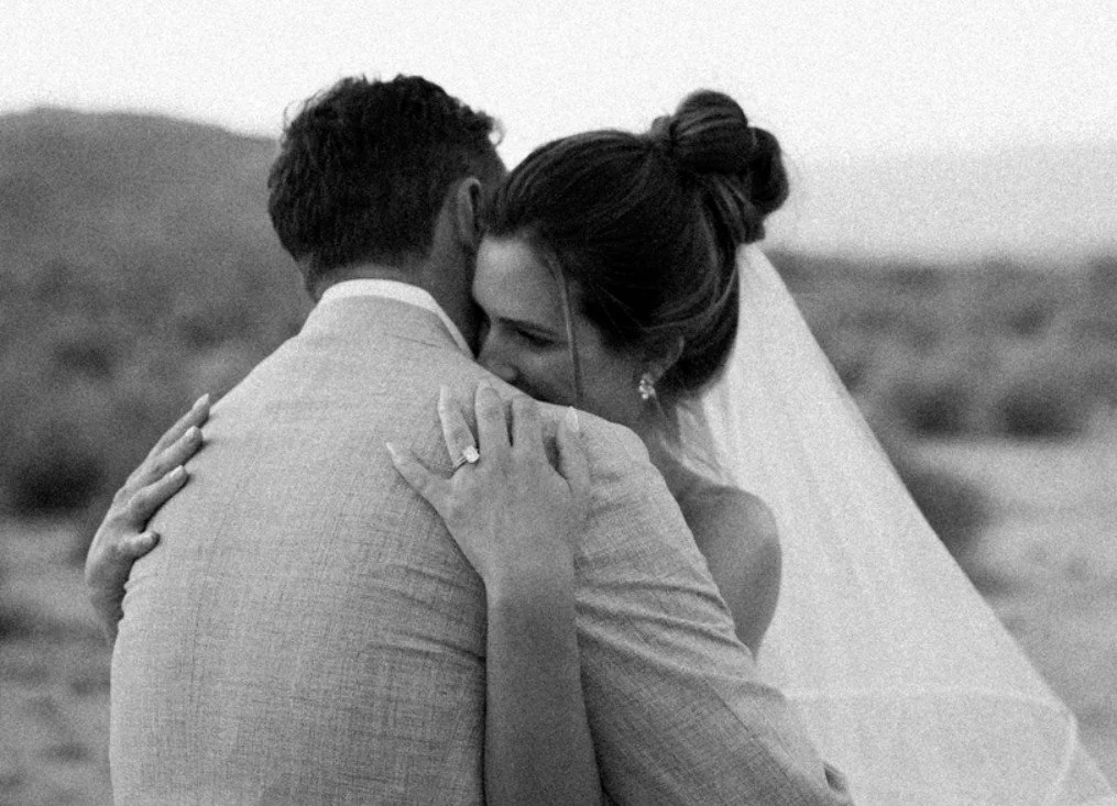 Hannah and Ryan in black and white.
&bull;⁠ The Creative Team &bull;⁠
Beautiful Couple: @hannahshambles + Ryan
Hannah's Attire: Dress: alexandragrecco + Veil: @saragabrielveils
Venue: Palm Desert
Florist: @suedepetals
Planner: @1staceyjones
Photograp